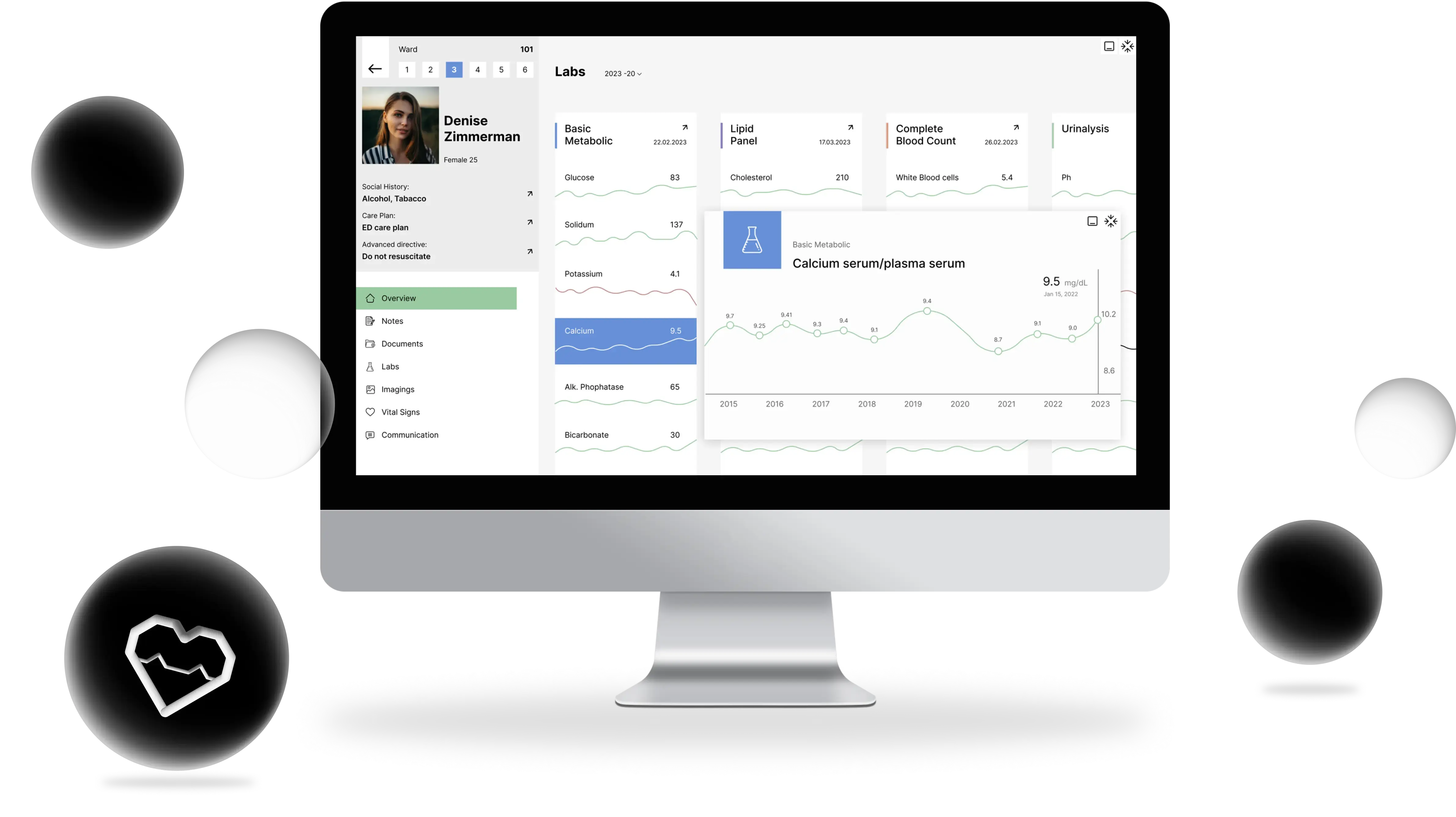 Medical record system interface