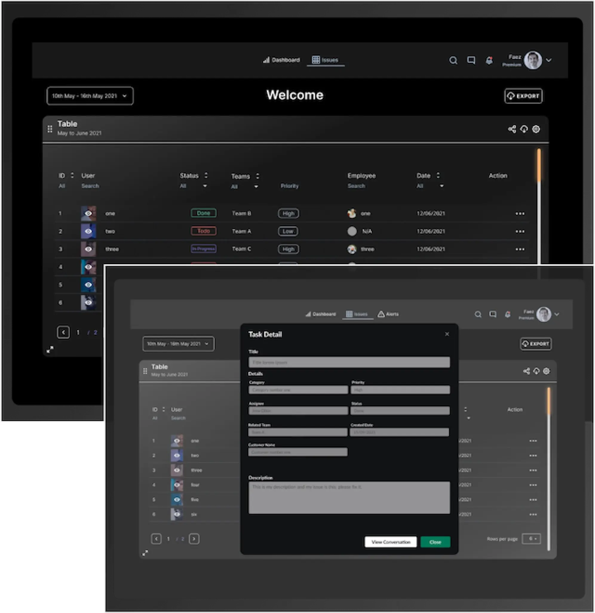 System for packaging company interface