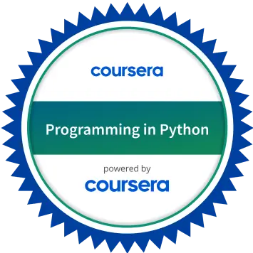 Coursera
Programming
in Python